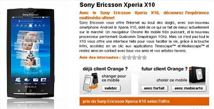 Sony Ecricsson Xperia X10